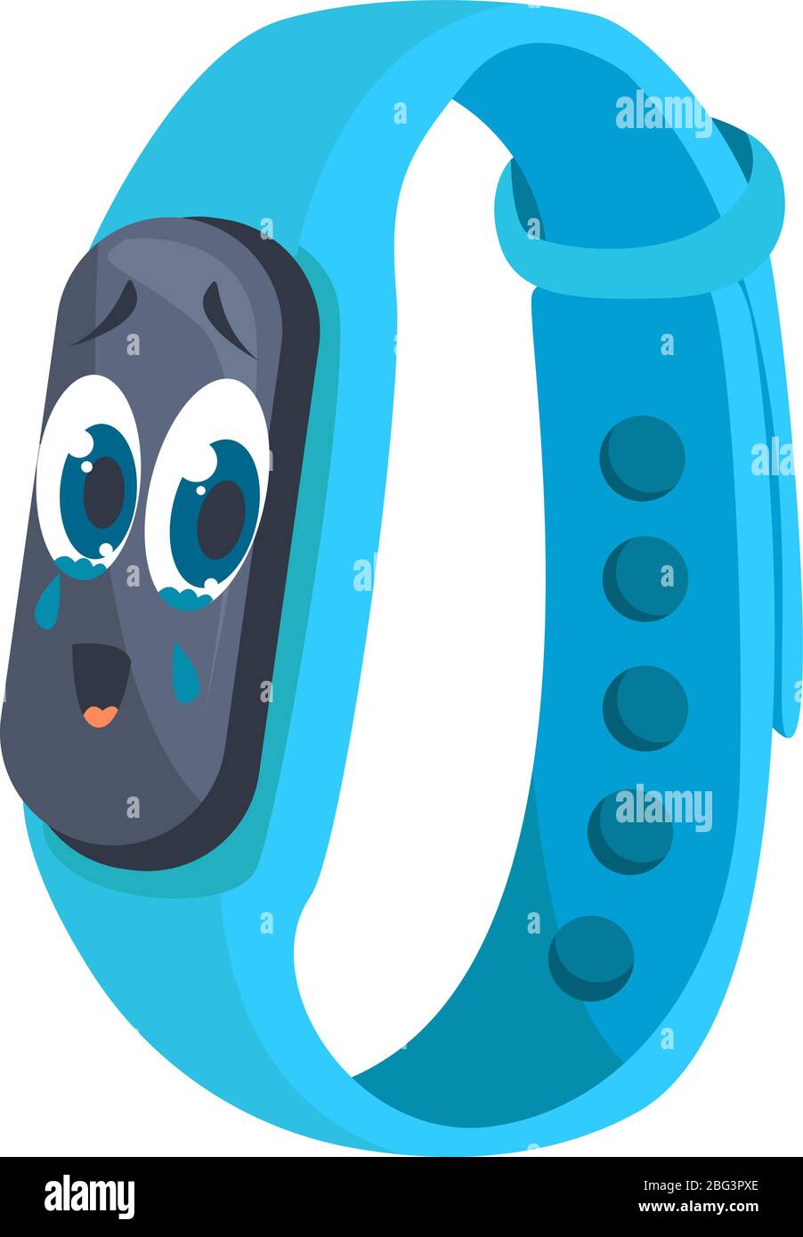 Pedometro pianto, illustrazione, vettore su sfondo bianco Illustrazione Vettoriale