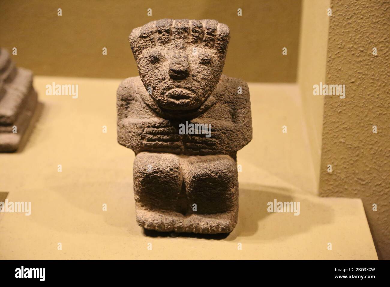 Era precolombiana. Impero Tarascon. Lago Patzcuaro, Messico. Tempi post-classici. (900-1520). Statua. Museo americano di Storia Naturale. NY Foto Stock