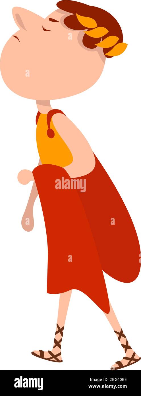 Julius Caesar, illustrazione, vettore su sfondo bianco Illustrazione Vettoriale