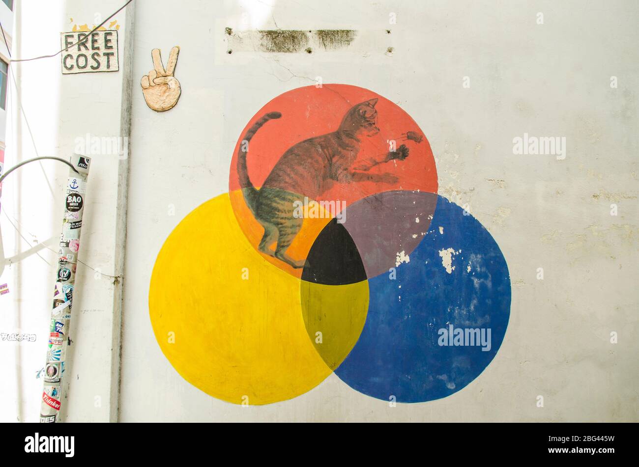 Street art a George Town, Penang, Malesia Foto Stock