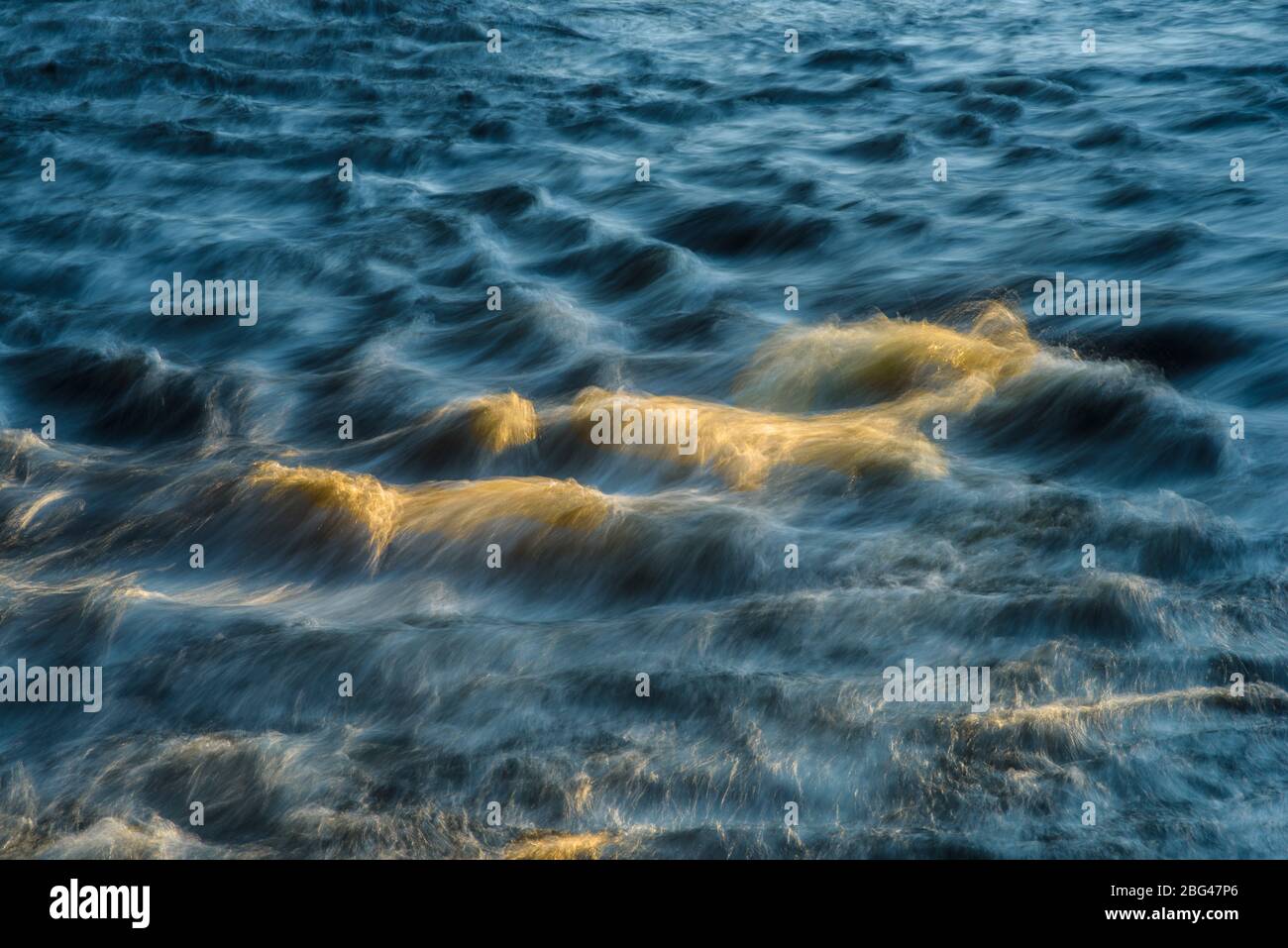 Rapide e nel fiume Petawawa, Algonquin Provincial Park, Nipissing Township, Ontario, Canada Foto Stock