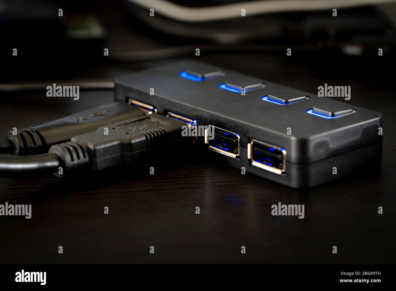 Dispositivo hub USB multiplo Foto Stock
