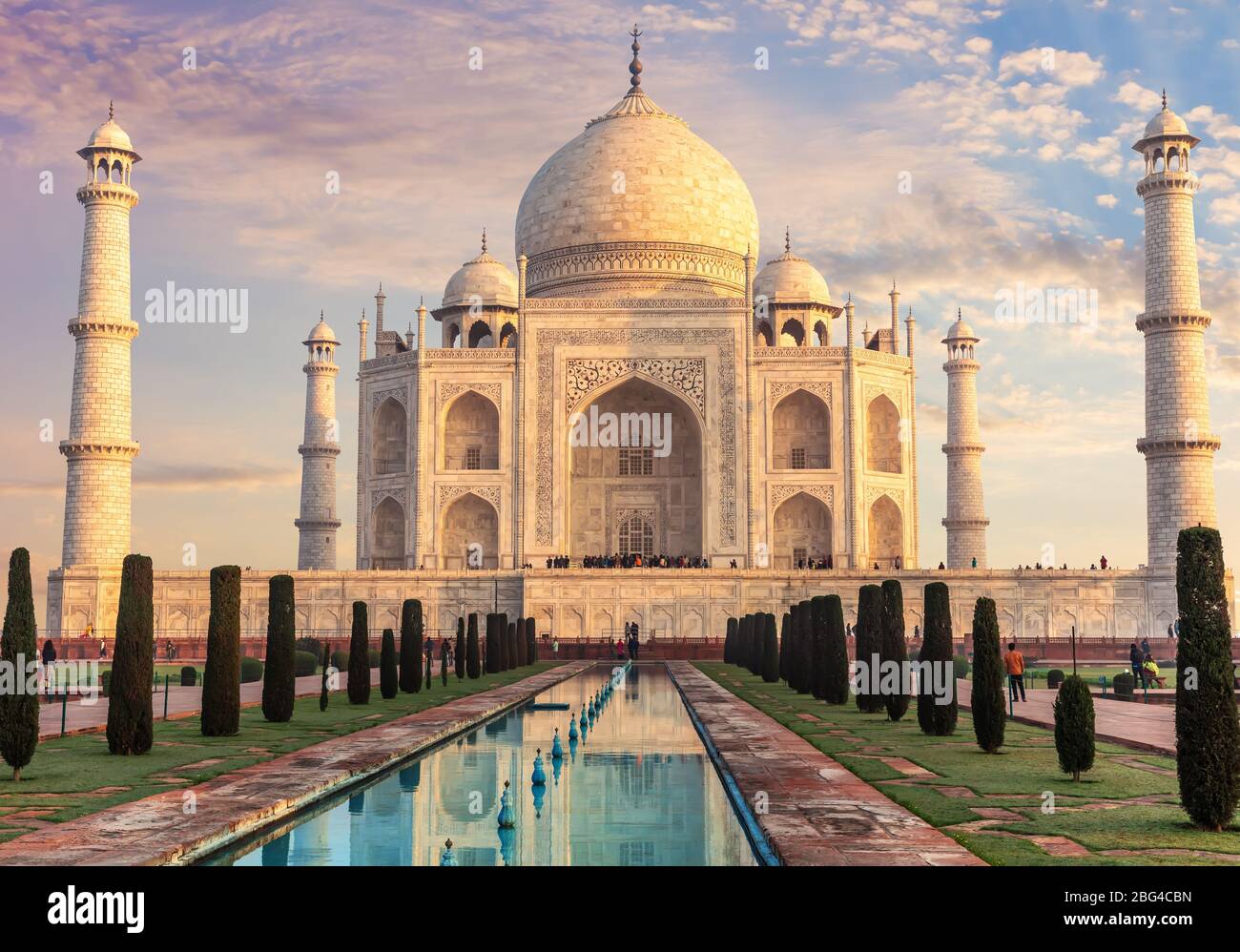 Taj Mahal, luogo di visita in India, Agra Foto Stock