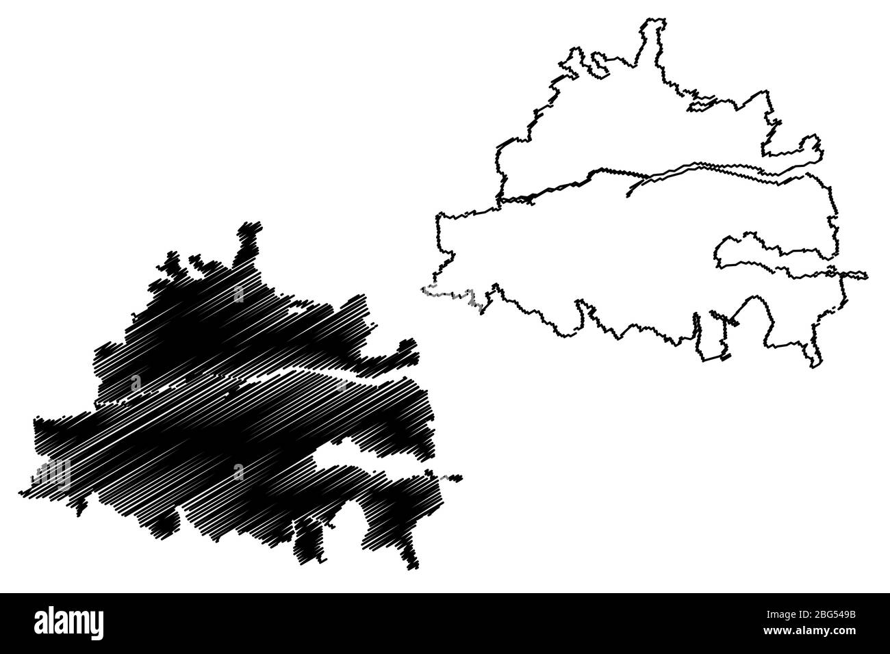 Città di Cork (Repubblica d'Irlanda, Munster) mappa vettoriale illustrazione, schizzo di tela mappa Città di Cork mappa Illustrazione Vettoriale