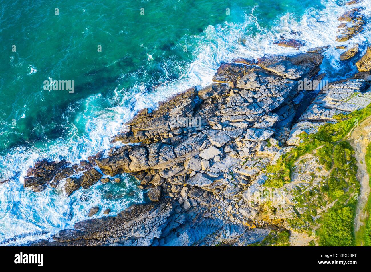 Il paesaggio costiero. Foto Stock