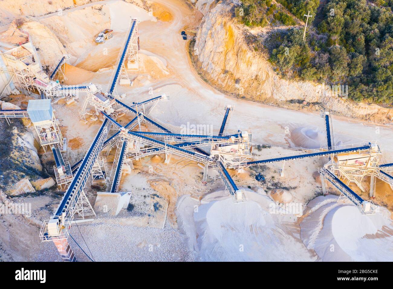 Cava. Vista aerea. Foto Stock