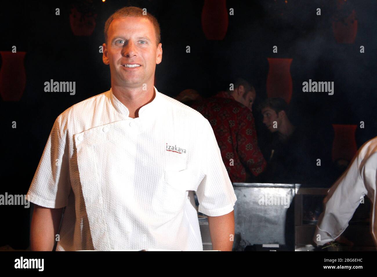 Michael Schulson, acclamato chef e star dello stile NetworkÕs ÒPantry RAID Ó, ha fatto una foto al suo nuovo ristorante, Izakaya Ð UN moderno pub giapponese al Borgota di Atlantic City il 23 luglio 2008. Credito: Scott Weiner/MediaPunch Foto Stock