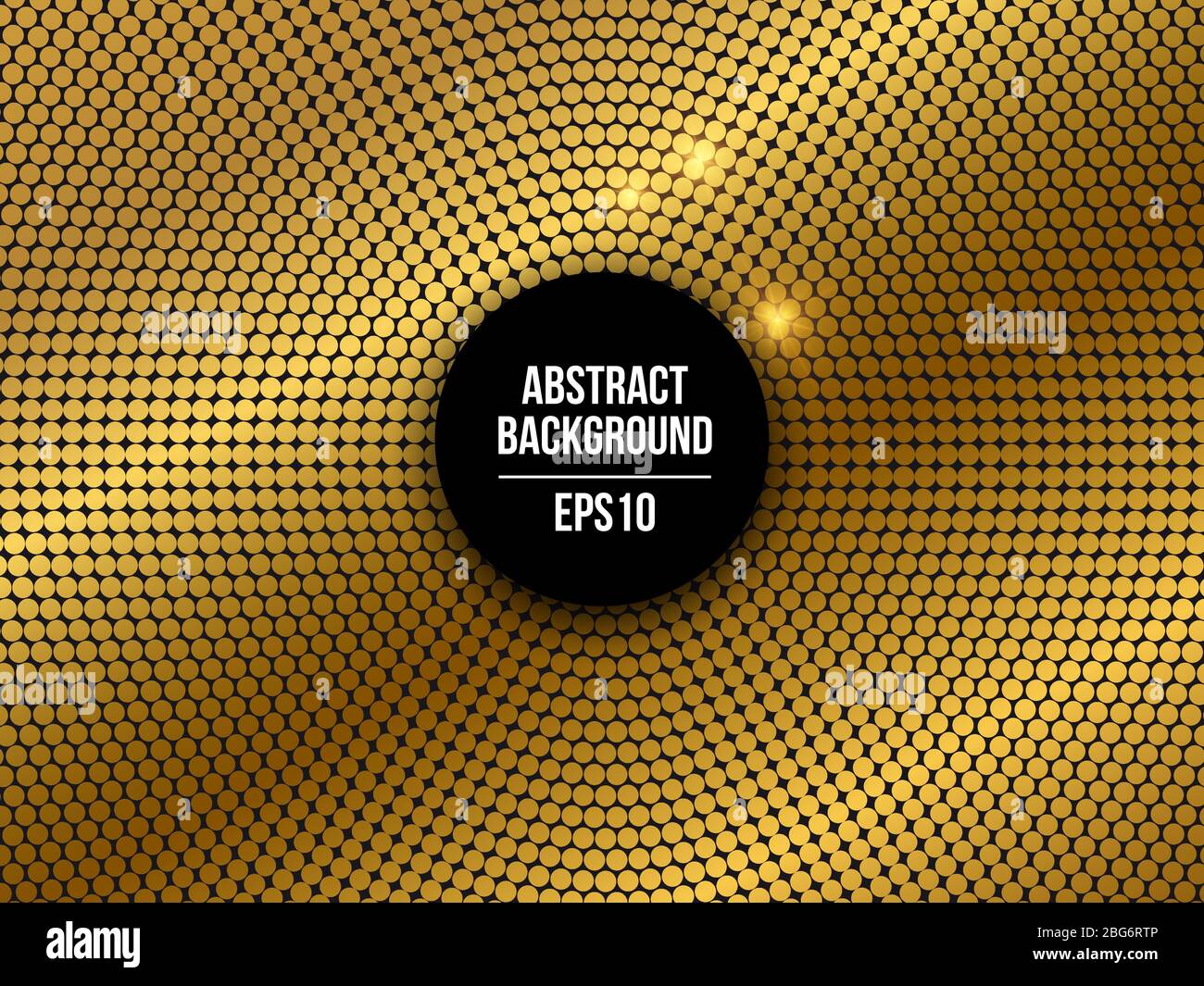 Partito dorato tratteggiato mosaico astratto vettore sfondo. Illustrazione della trama del motivo, del punto scintilla e dell'illustrazione del glitter Illustrazione Vettoriale