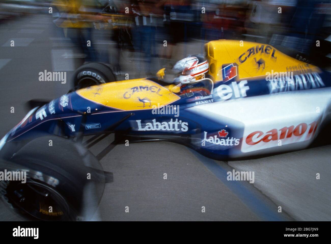 Formula 1, GP d'Australia, Adelaide 1992, Nigel Mansell, (GB), Williams Foto Stock