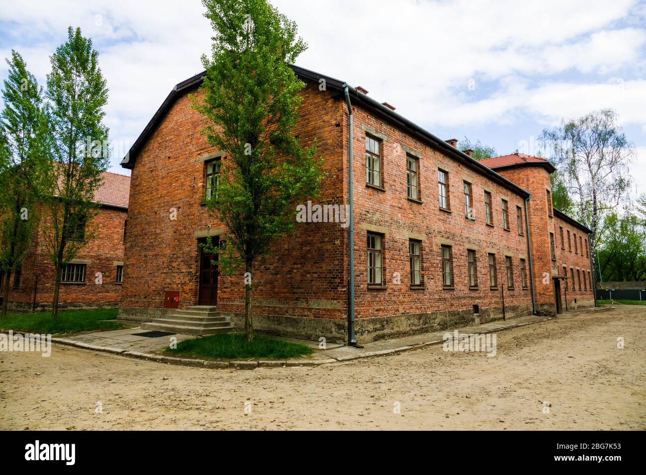 Campo di concentramento di Auschwitz Birkenau Oświęcim Museo Polonia meridionale Europa UE UNESCO Foto Stock