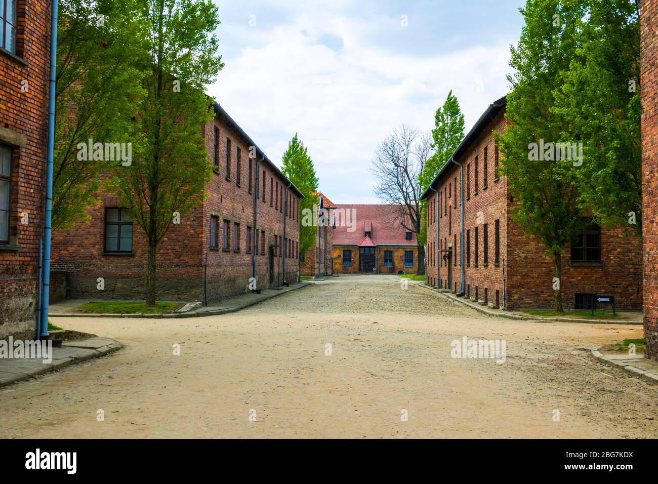 Campo di concentramento di Auschwitz Birkenau Oświęcim Museo Polonia meridionale Europa UE UNESCO Foto Stock