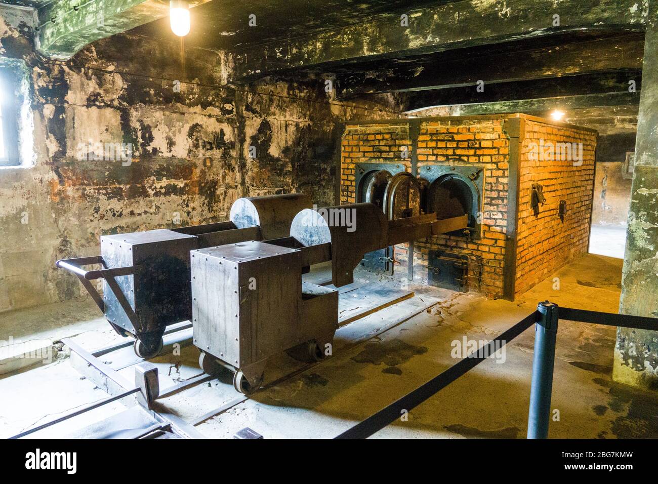 Inceneritore Auschwitz Birkenau campo di concentramento Oświęcim Museo Polonia meridionale Europa UE UNESCO Foto Stock