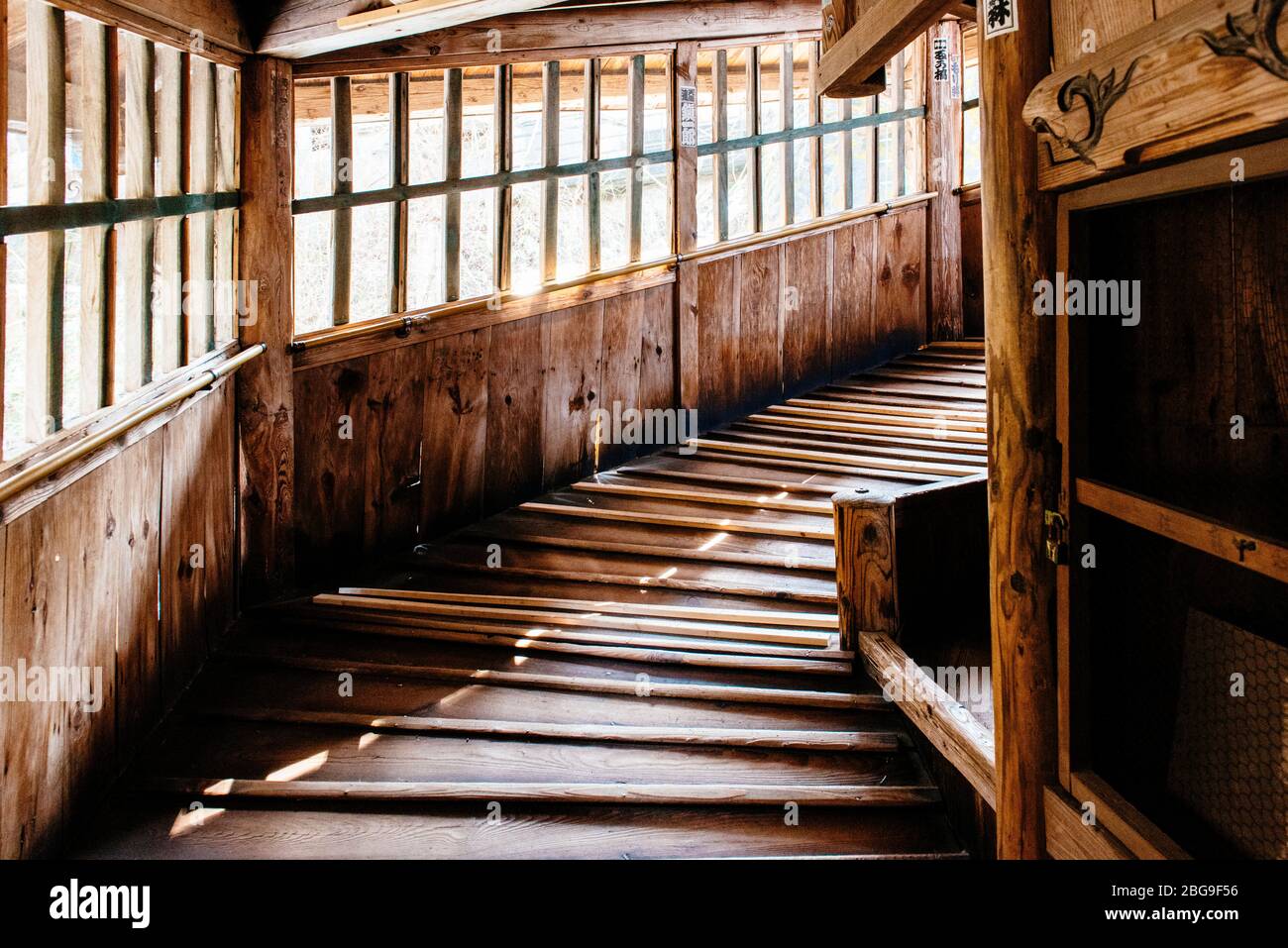 Tempio di Aizu Sazaedō a Aizuwakamatsu, Fukushima, Giappone Foto Stock