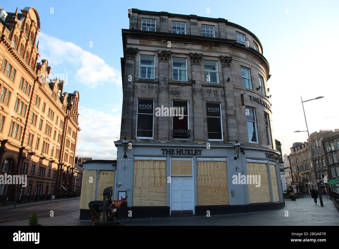 Il pub di Edimburgo è salito durante la cometa di coronavirus britannico Foto Stock