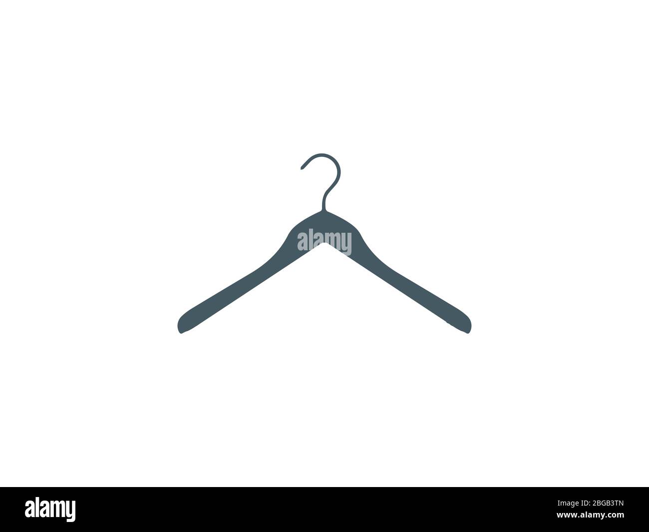 Icona appendiabiti. Illustrazione vettoriale, design piatto. Illustrazione Vettoriale