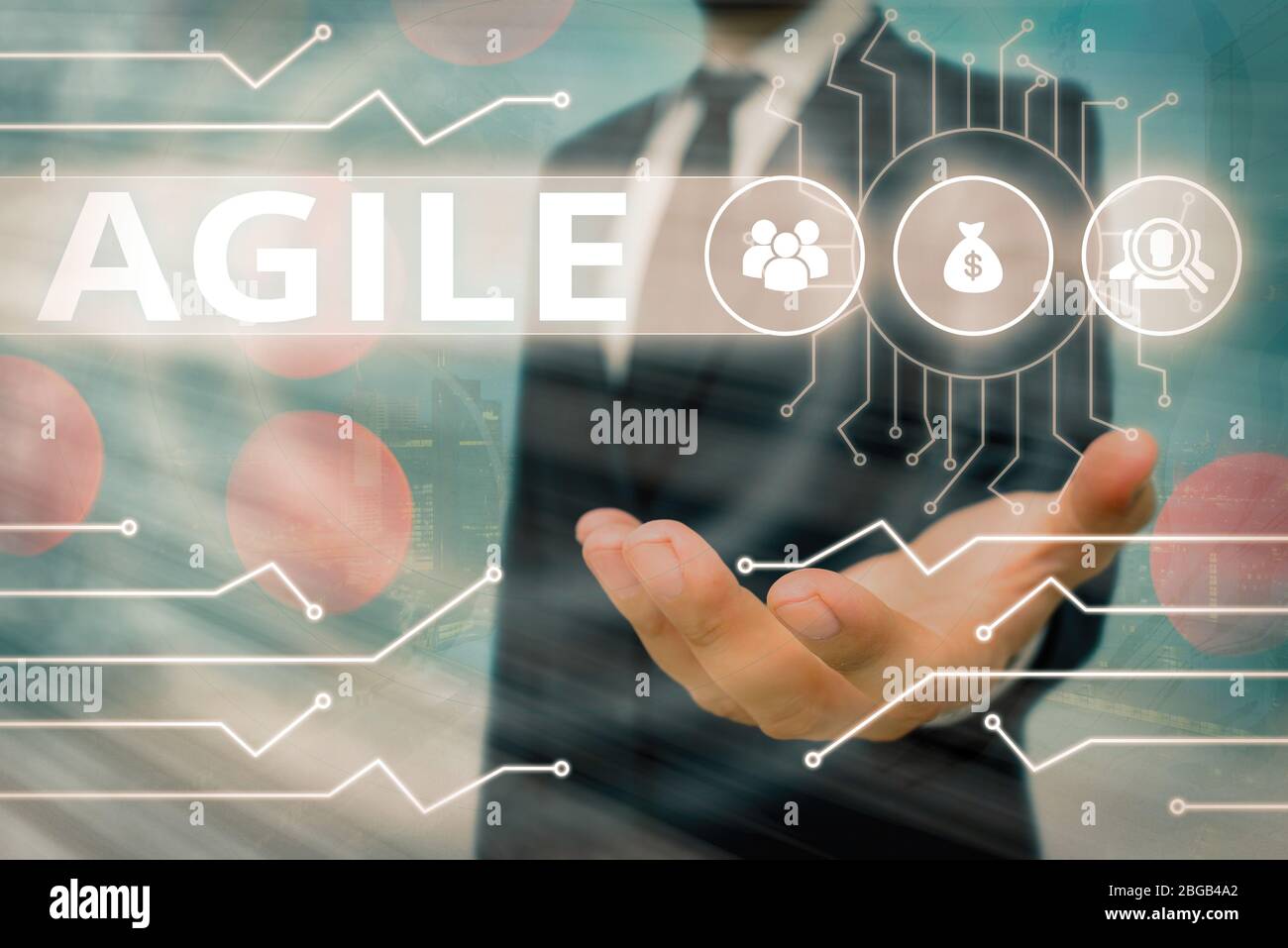 Scrittura a mano concettuale che mostra Agile. Concetto che significa particolare approccio alla gestione dei progetti che viene utilizzato nel software Foto Stock