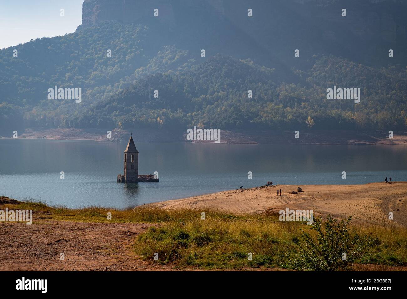 Palude di Sau Reservoir, Catalogna, Spagna Foto Stock