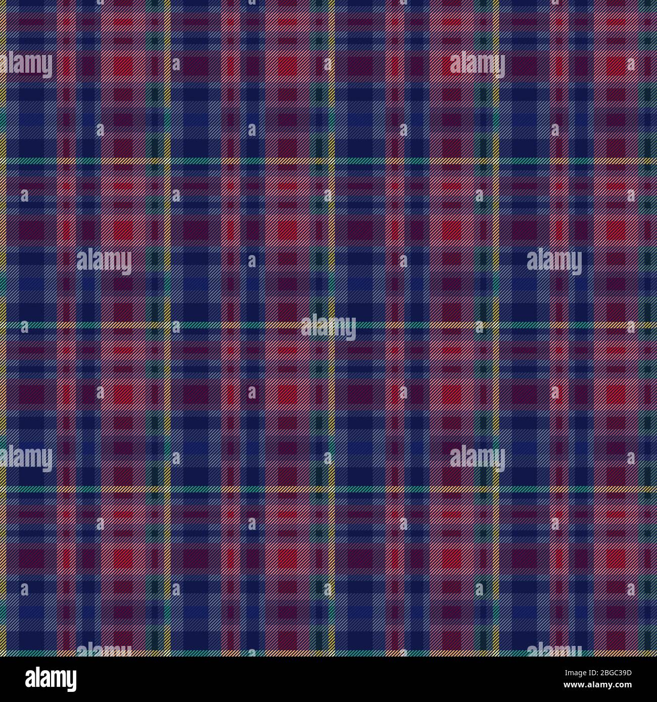 Motivo scozzese senza cuciture, texture per flanella camicia, plaid, tovaglie, vestiti, coperte e altri tessuti Illustrazione Vettoriale