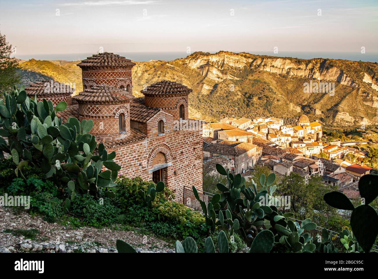 Italia Calabria Parco Nazionale dell'Aspromonte - stilo - la Cattolica Foto Stock