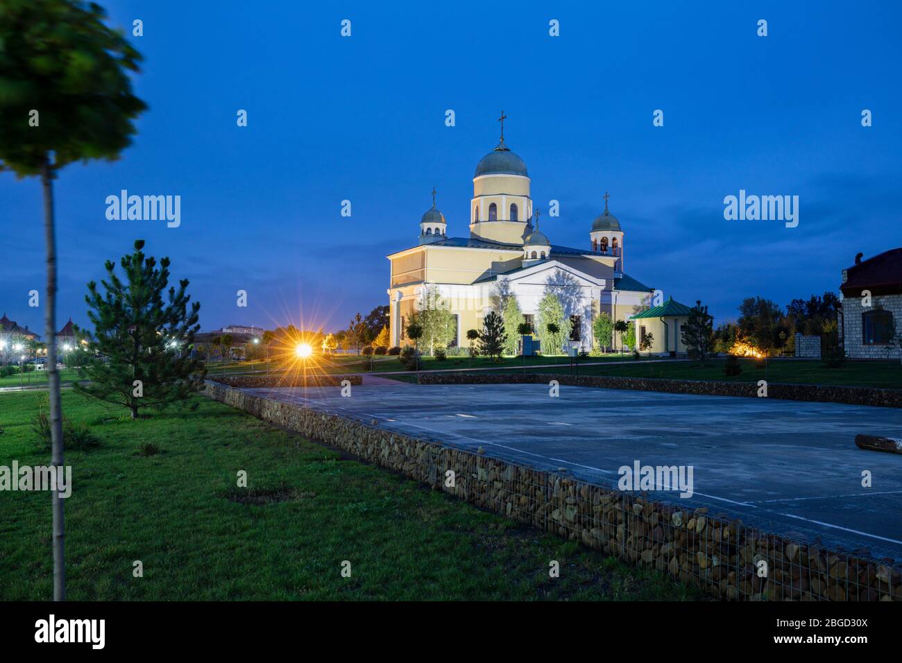 Alexander Nevsky Chiesa in Bender. Bender, Transnistria. Foto Stock