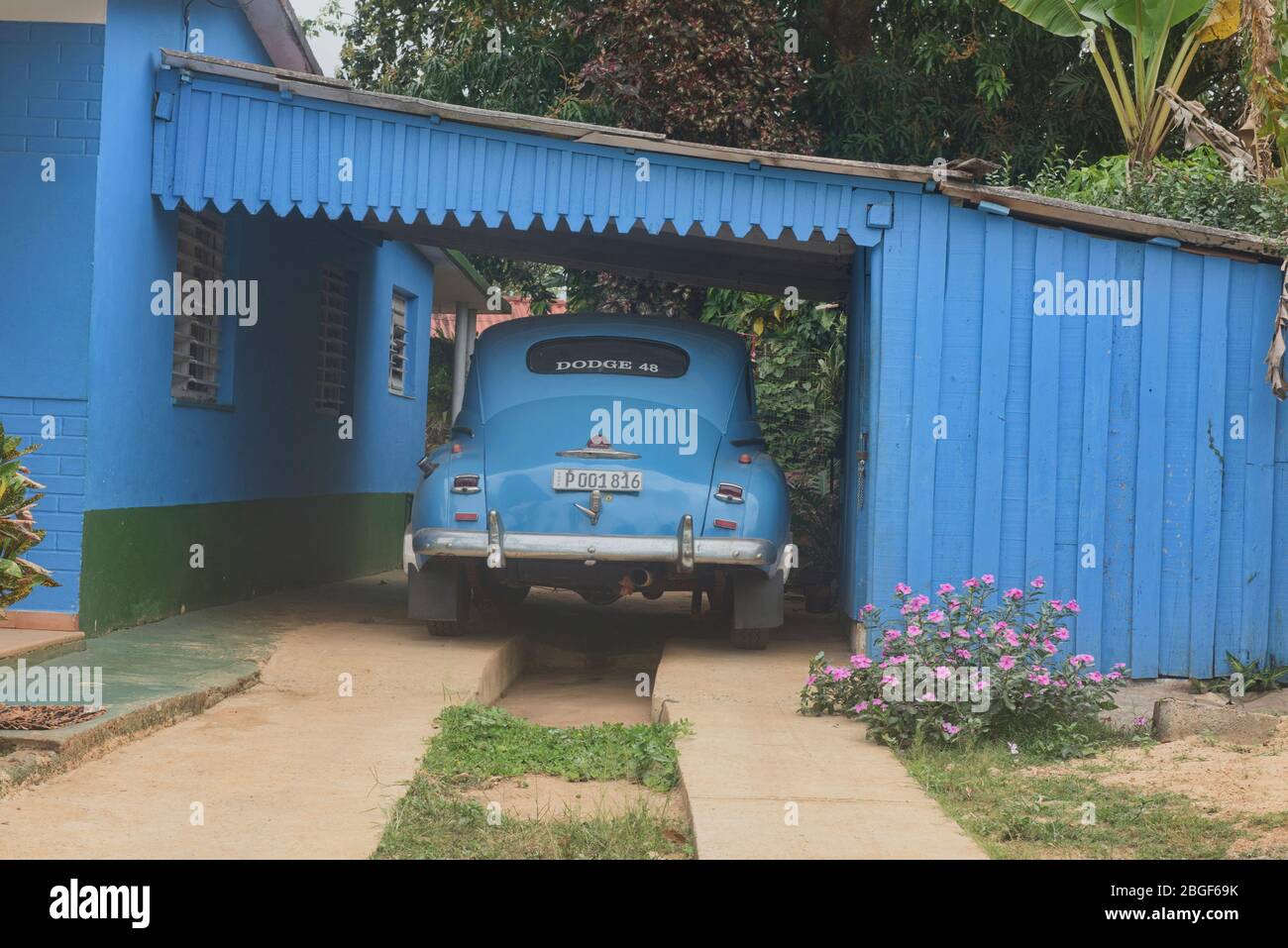 Vintage 1948 Dodge, Viñales, Cuba Foto Stock