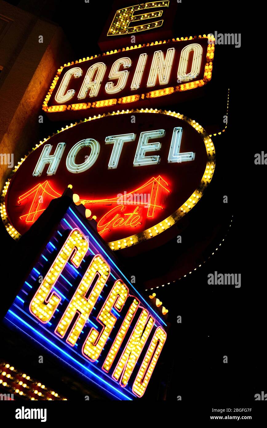 Golden Gate Casino and Hotel, Las Vegas, Nevada, Stati Uniti Foto Stock