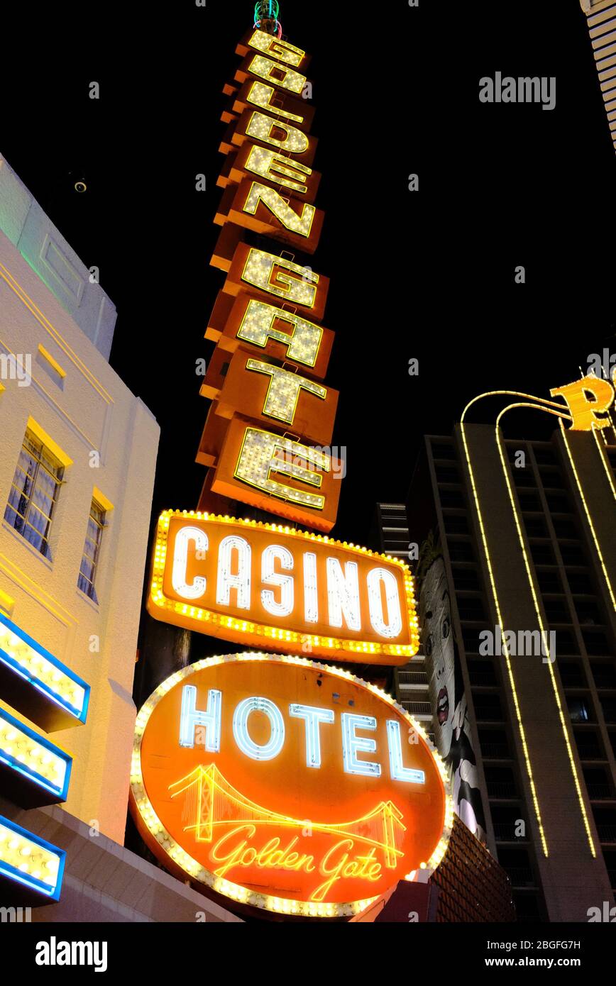 Golden Gate Casino and Hotel, Las Vegas, Nevada, Stati Uniti Foto Stock