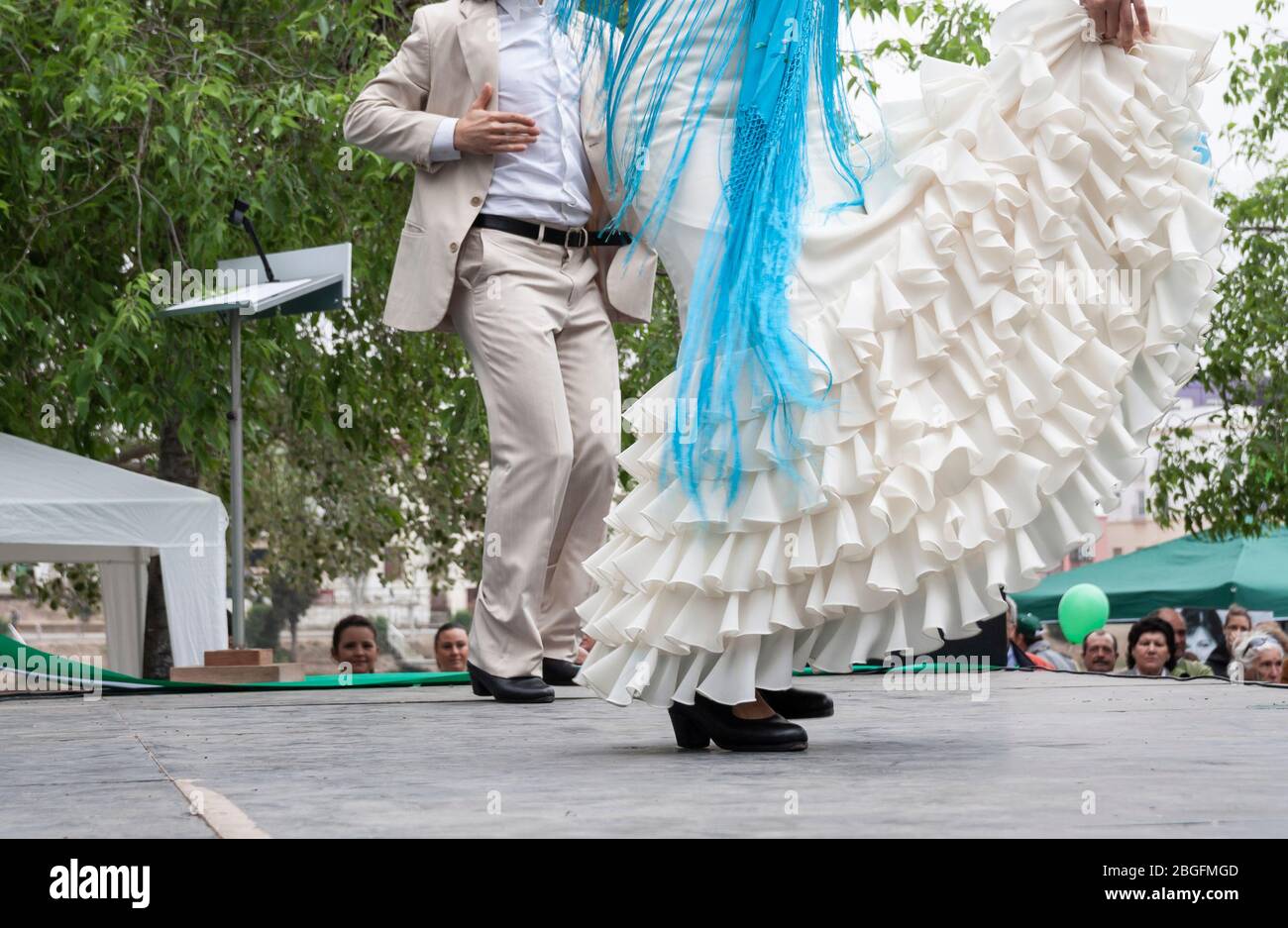 Ballerini di flamenco a Siviglia, Spagna Foto Stock