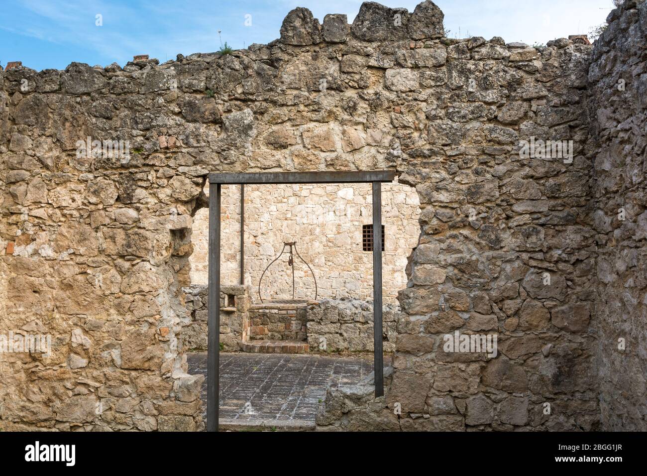 La Fortezza di Civitella del Tronto, Teramo: Fortezza medievale, esempio unico di architettura militare medievale in Abruzzo - Italia Foto Stock