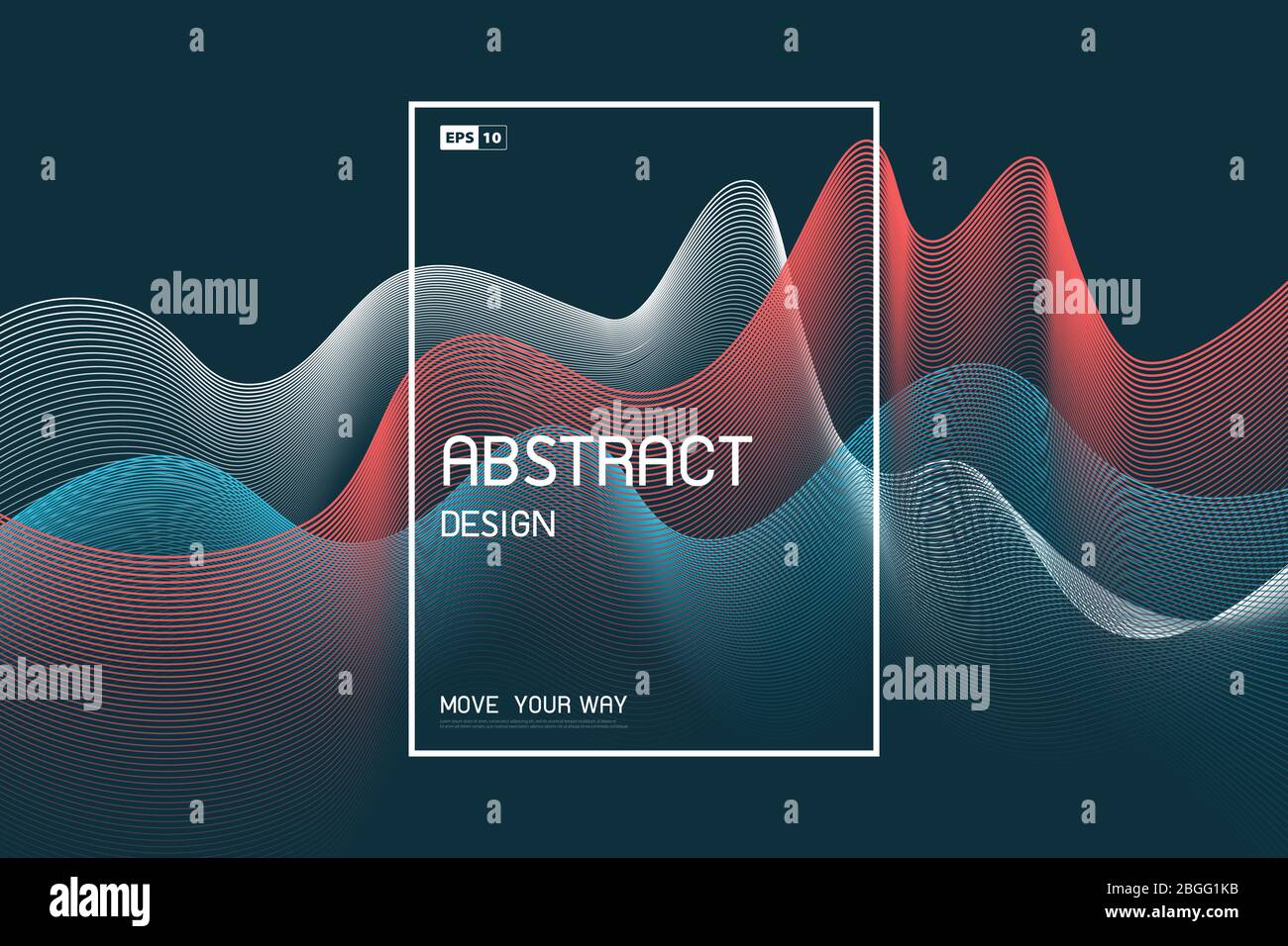 Astratto linea di colore design tecnologico di texture grafica sfondo ondulato. Da utilizzare per annunci, poster, modelli, stampa. Illustrazioni vettori10 Illustrazione Vettoriale