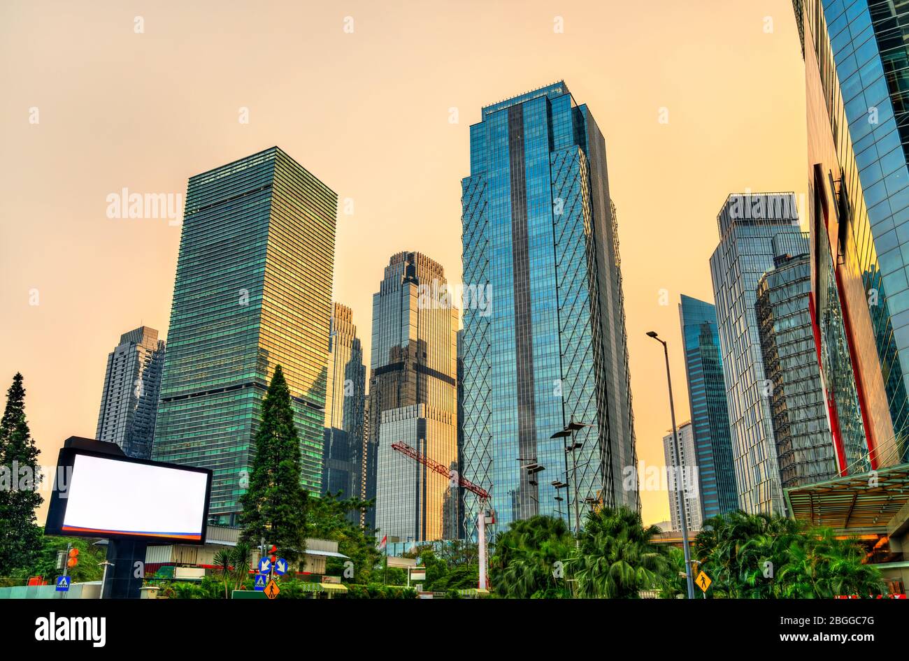 Jakarta Central Business District in Indonesia Foto Stock