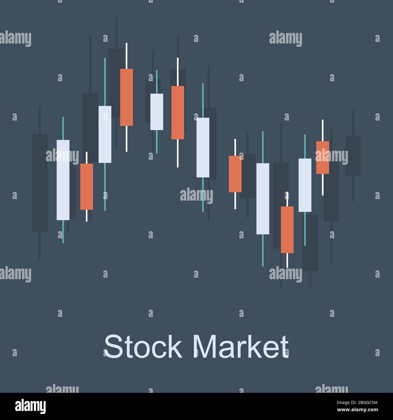 Mercato azionario Illustrazione Vettoriale