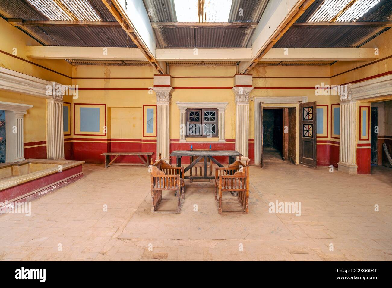 Ouarzazate, Marocco - 18 marzo 2020: Set cinematografico presso gli Studios Cinema Atlas Foto Stock