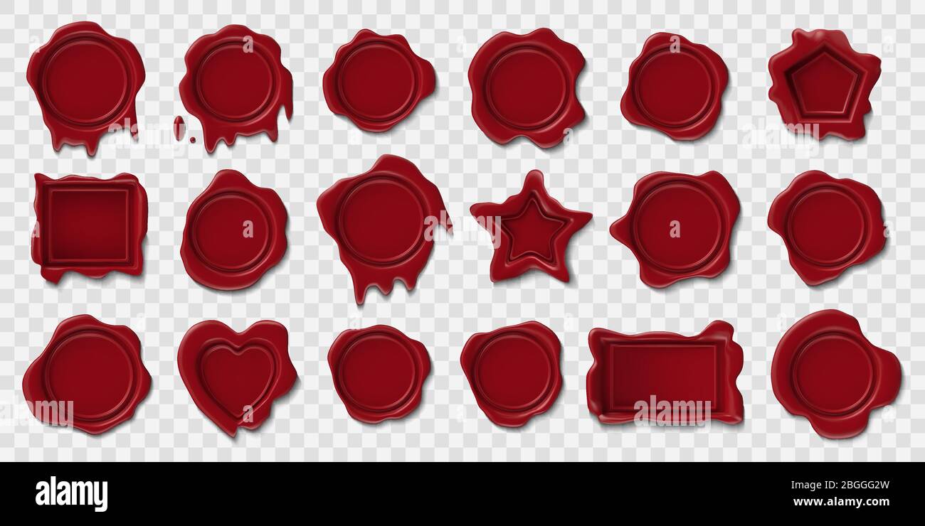 Guarnizione in cera. Timbro postale con busta in rilievo, sigillo in cera medievale a spirale, certificato di affrancatura di sicurezza retrò. Illustrazione isolata del vettore di postmark cachet Illustrazione Vettoriale