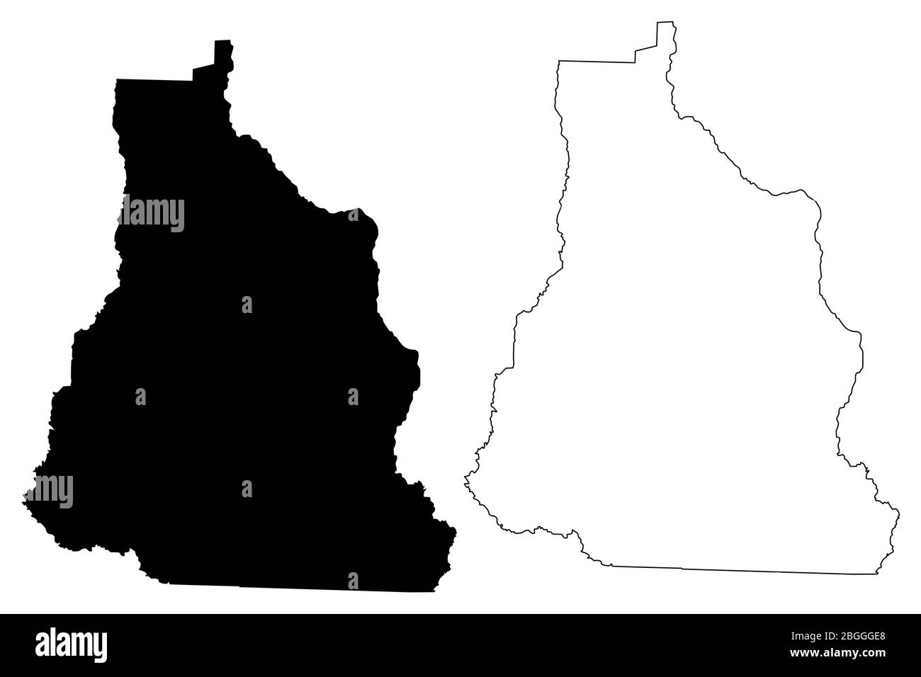 Cook County, Georgia (Stati Uniti, Stati Uniti d'America, Stati Uniti, Stati Uniti, Stati Uniti) mappa illustrazione vettoriale, schizzo di scarabocchio mappa Cook Illustrazione Vettoriale