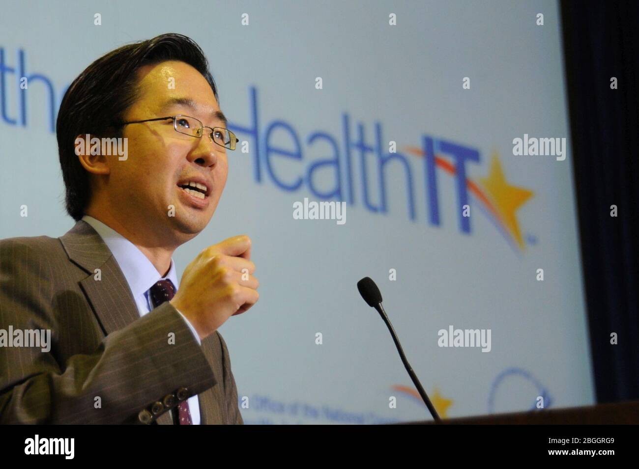 HHS CTO Todd Park parla al Consumer e-Health Summit di ONC. Foto Stock