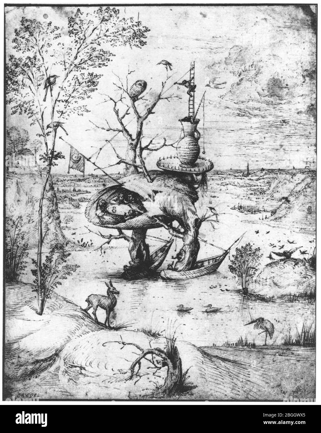Hieronymus Bosch - uomo-albero Foto stock - Alamy