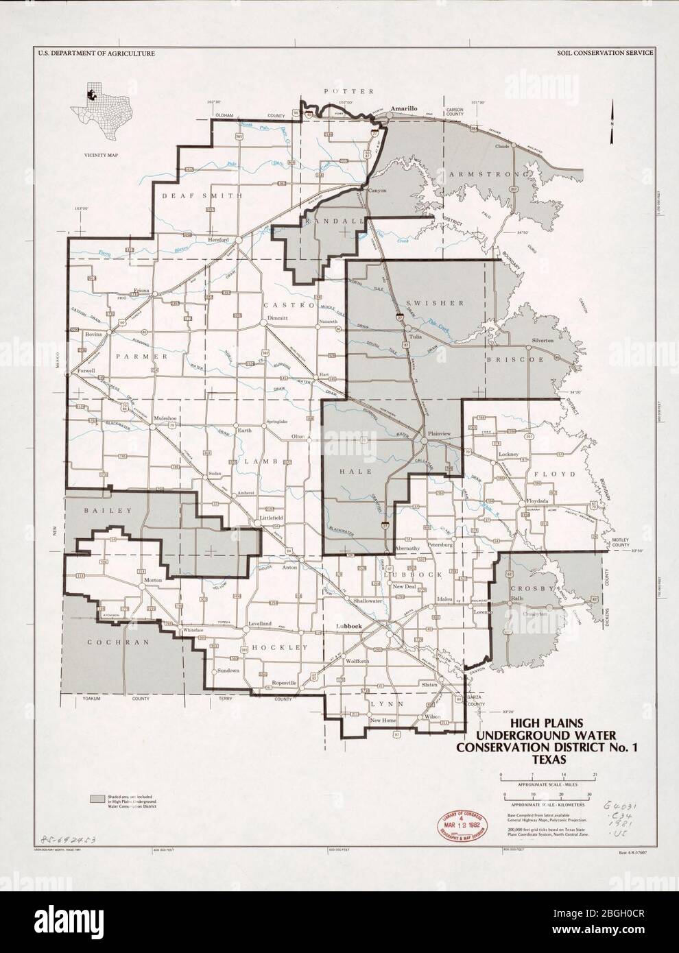 High Plains Underground Water Conservation District No. 1, Texas Foto Stock