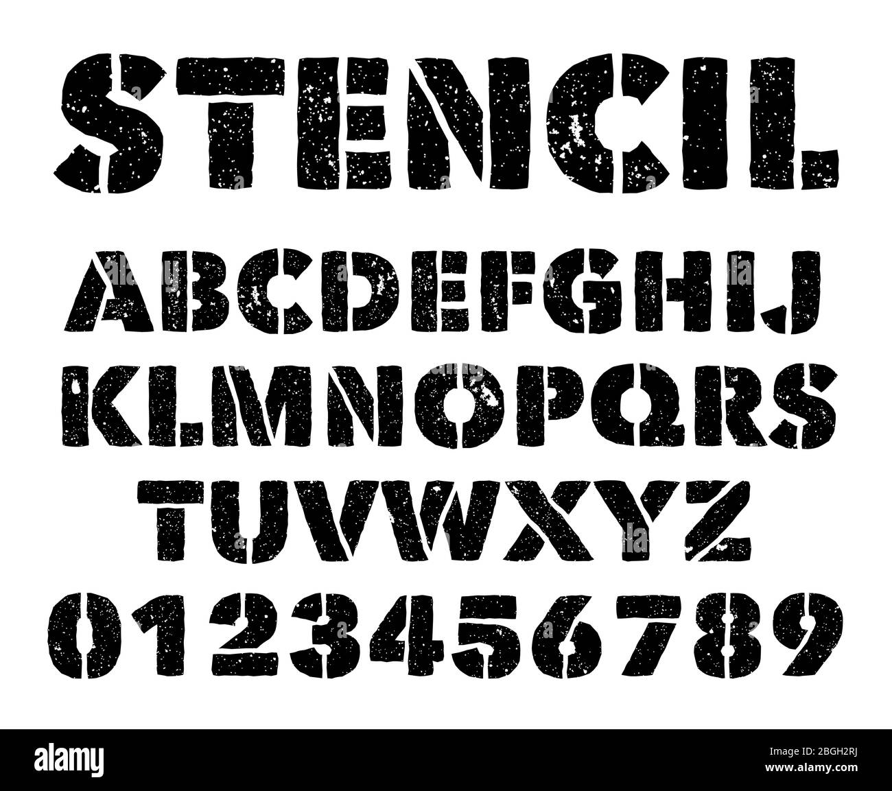 Stencil letters Immagini senza sfondo e Foto Stock ritagliate - Alamy