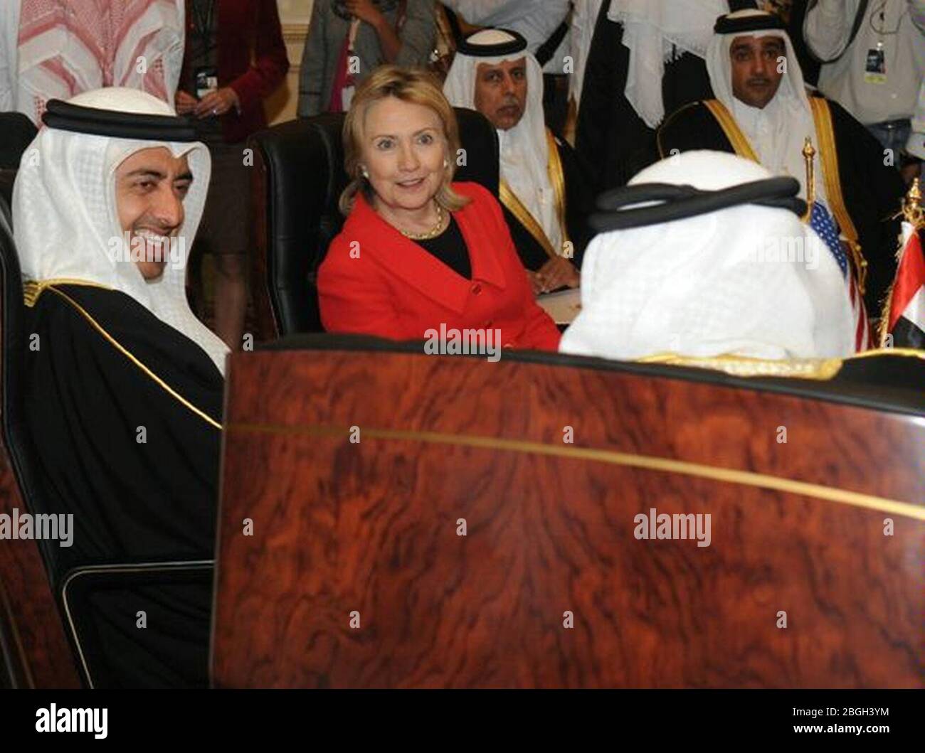 Hillary Rodham Clinton a Doha gennaio 2011. Foto Stock