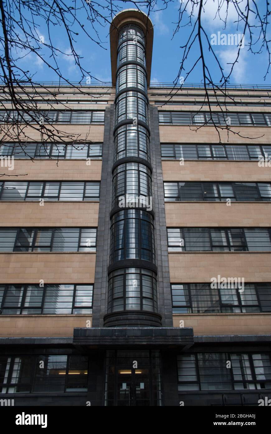 Architettura Art Deco Stone Glass Black Yellow Ibex House, 1 Haydon St, Tower, London EC3N 1HP di Fuller Hall & Foulsham Foto Stock