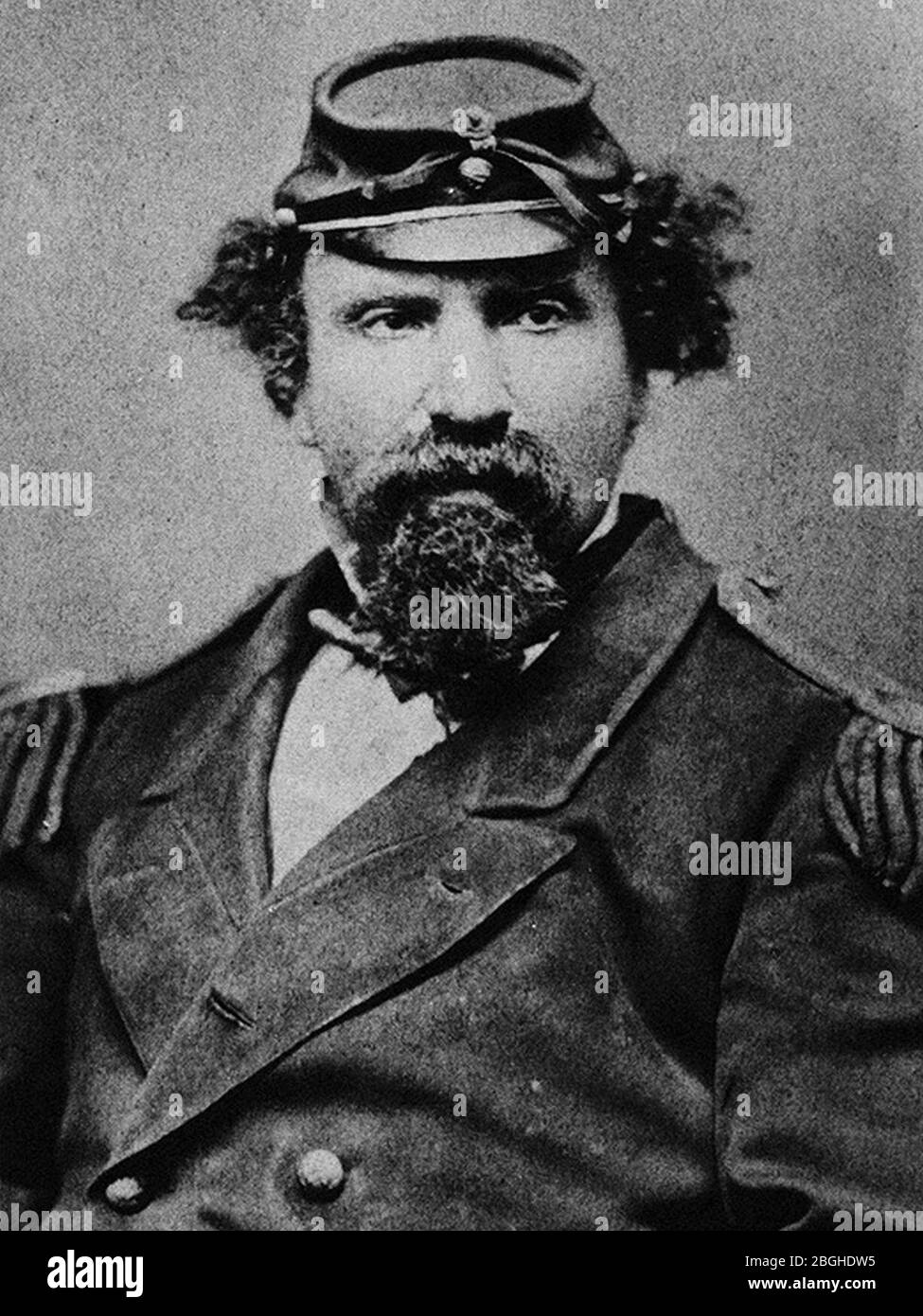 His-Imperial-Majesty-Emperor-Norton-i-ritratto-raccolto. Foto Stock