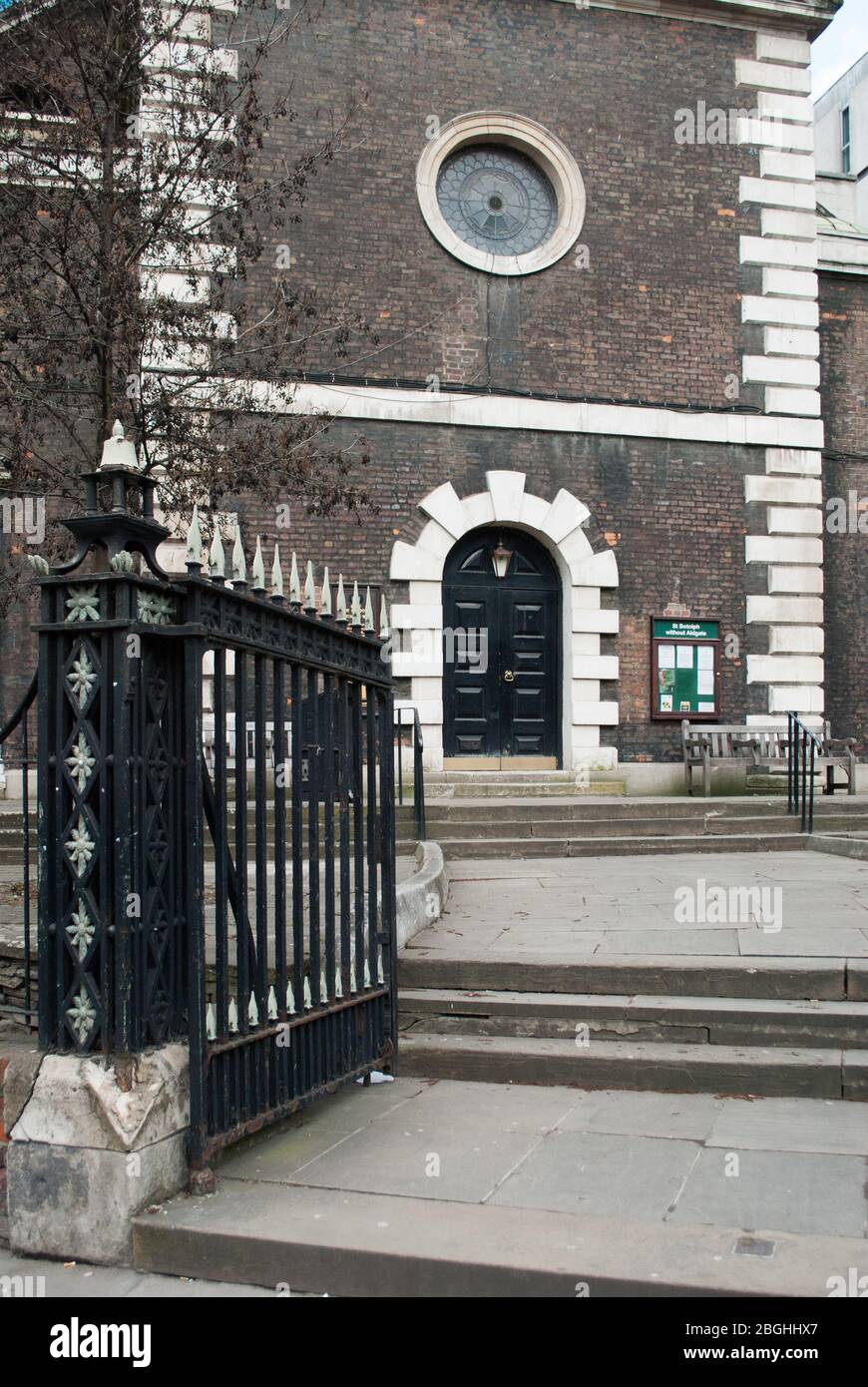 Architettura Georgiana Brick Stone TowerAldgate Church, Aldgate High Street, Londra EC3N 1AB di George Dance the Elder Foto Stock