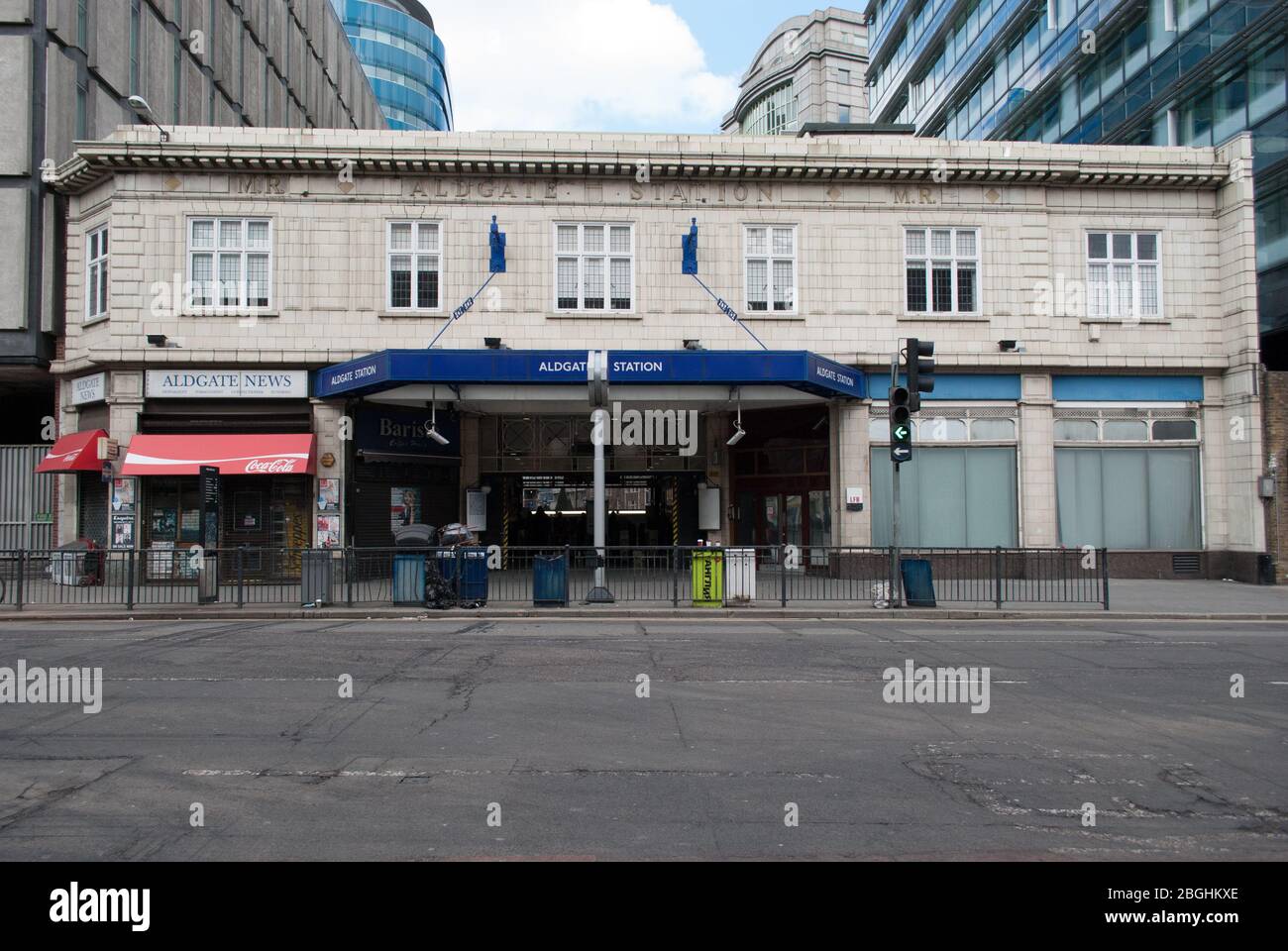 Stazione della metropolitana Aldgate, 9 Aldgate High Street, City, EC3N 1AH Foto Stock