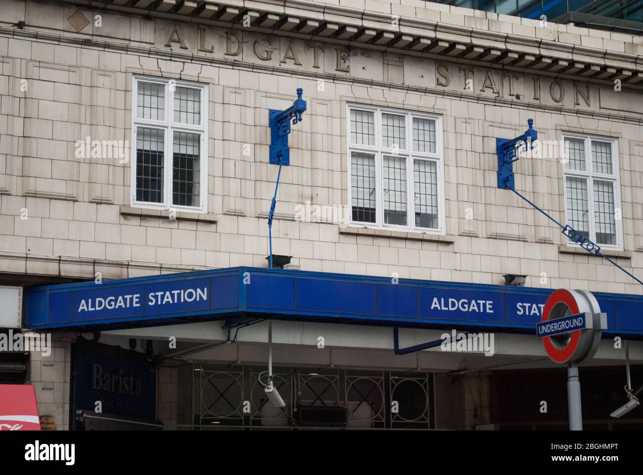 Stazione della metropolitana Aldgate, 9 Aldgate High Street, City, EC3N 1AH Foto Stock