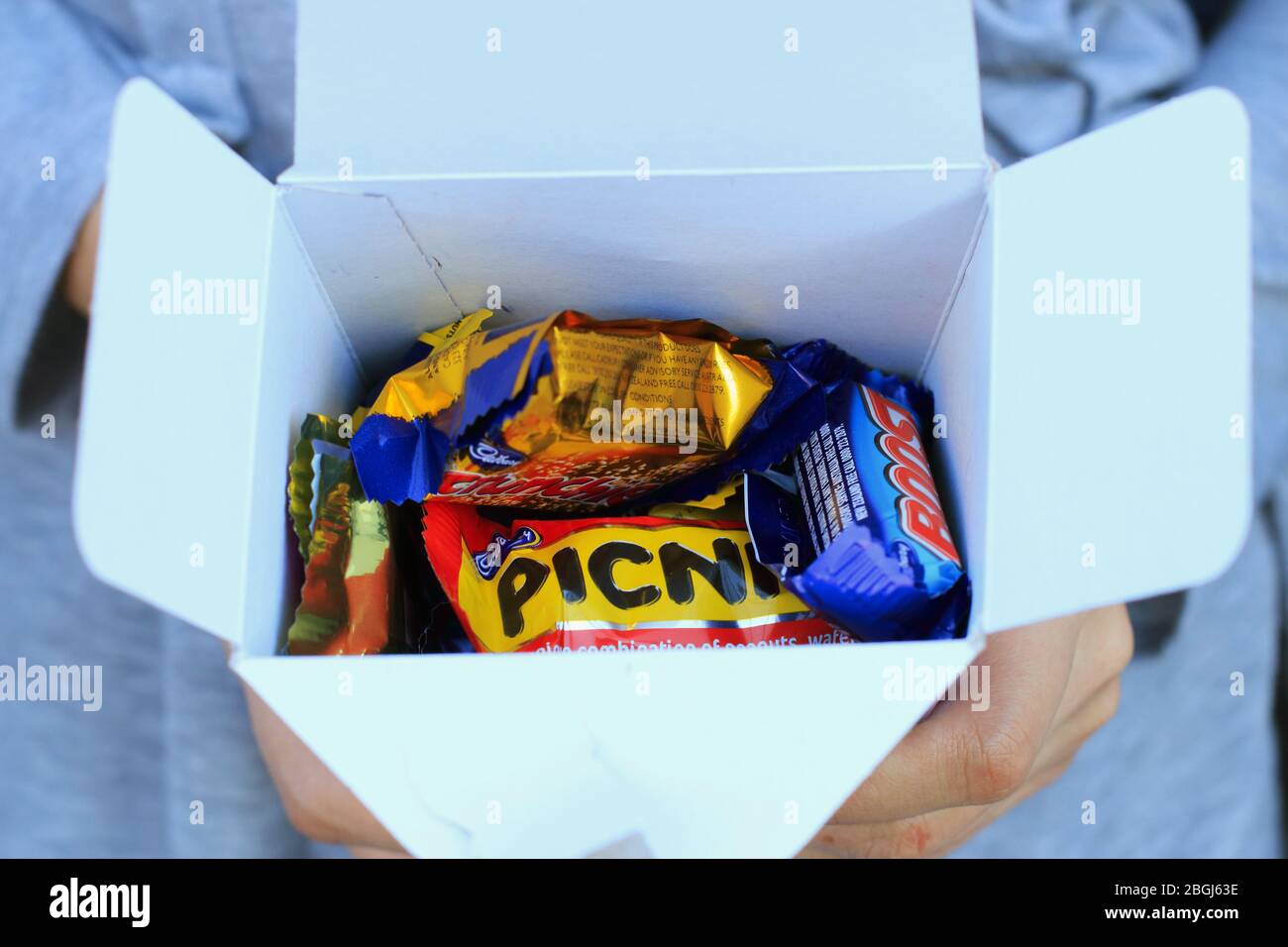 Cadbury Favorites Chcolates in una scatola Foto Stock