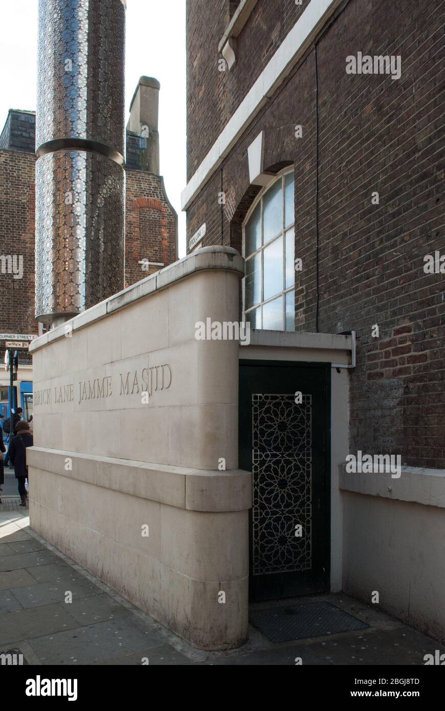 1970 Brick Lane Mosque, 59 Brick Lane, Londra, E1 6QL Foto Stock