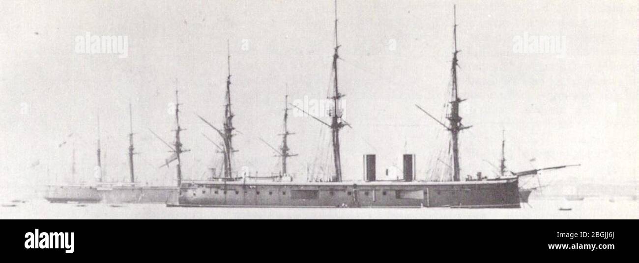 HMS Hercules (1868). Foto Stock