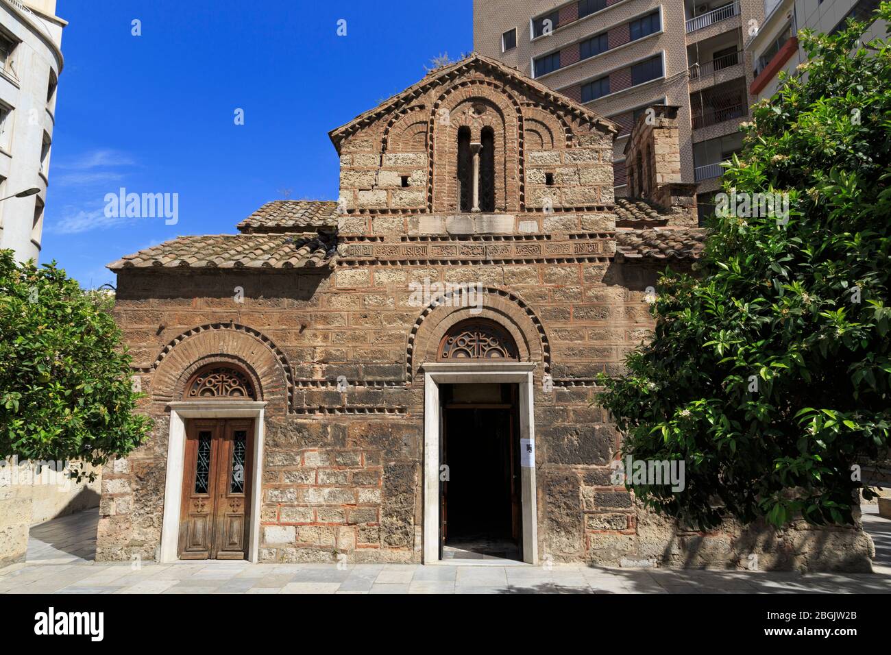 Chiesa di Ayioi Theodoroi, distretto di Plaka, Atene, Regione Attica, Grecia, Europa Foto Stock