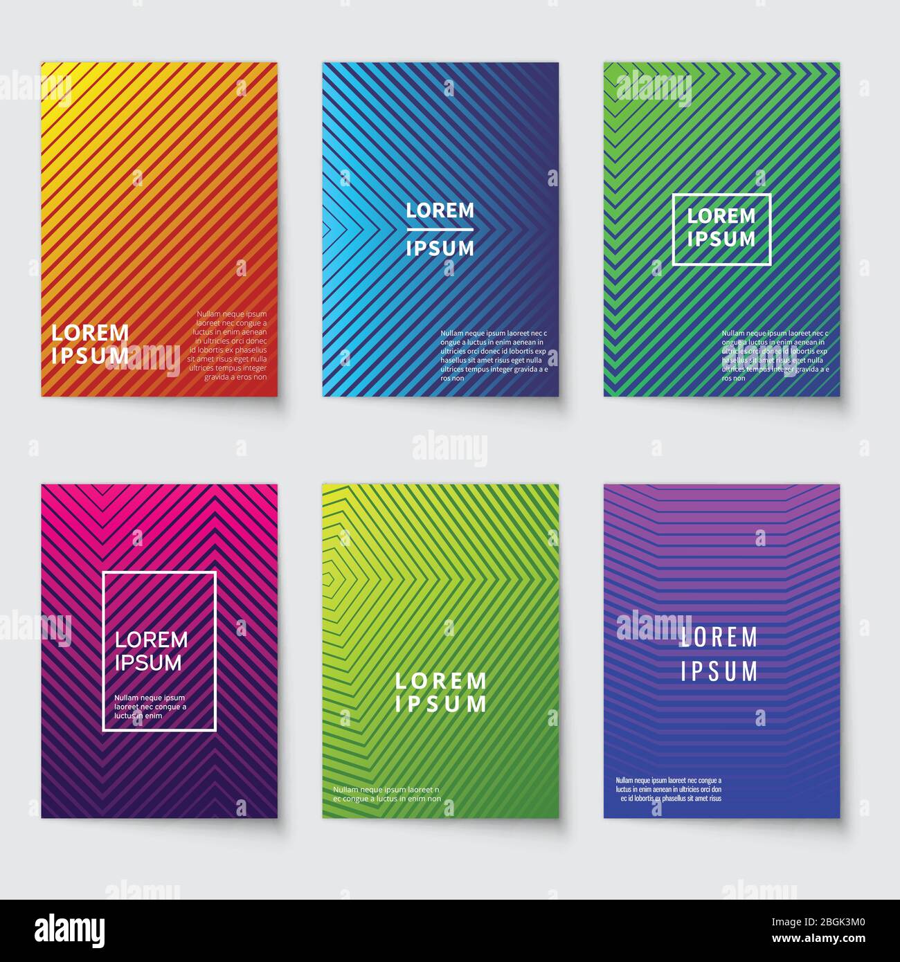 Sfondo astratto. Coperture moderne con linee geometriche. Design vettoriale con sfumature di mezzitoni colorate minime. Poster geometria minimalista, struttura colorata vintage illustrazione brochure Illustrazione Vettoriale